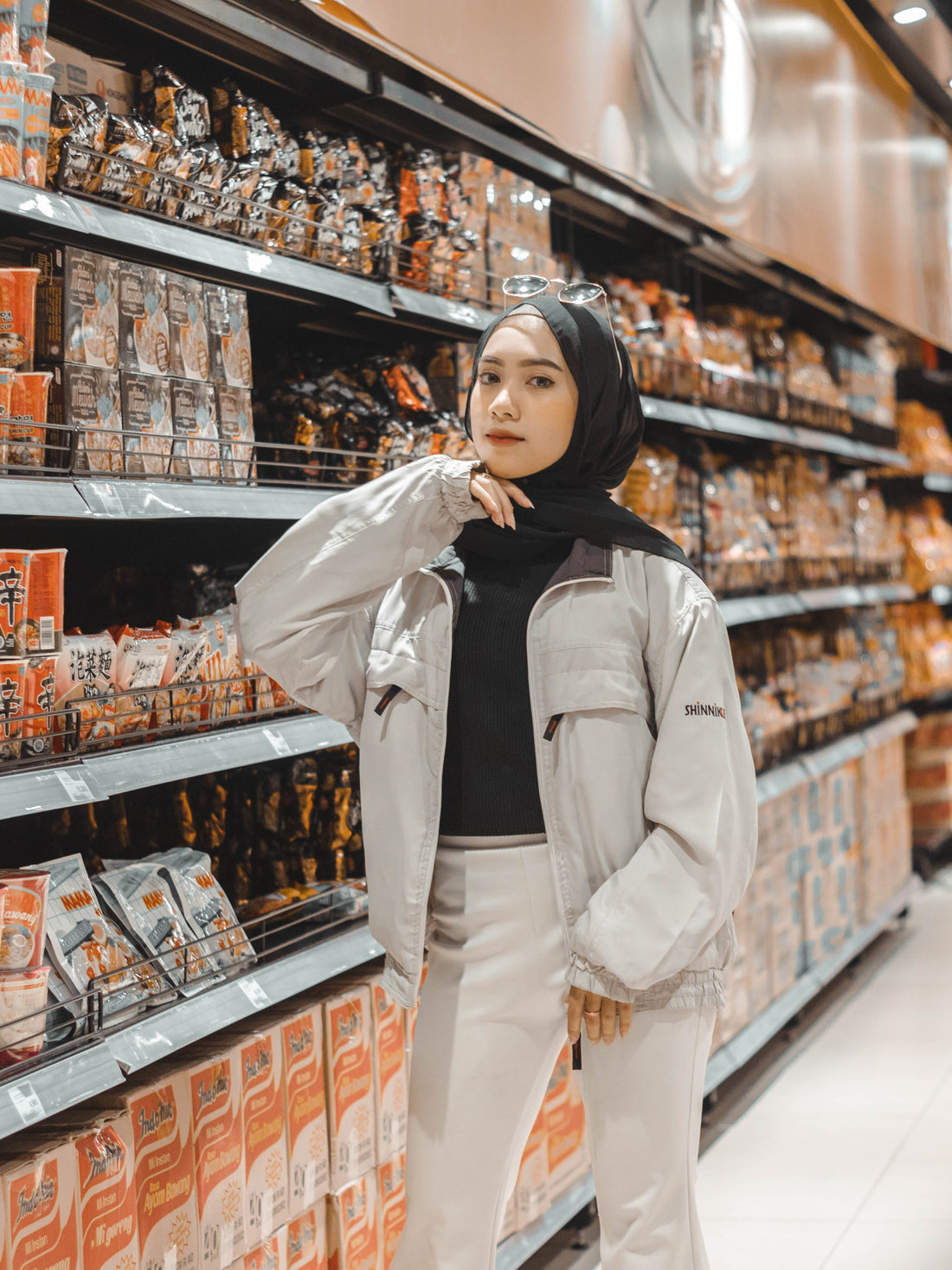 New business owner standing in her brand new mini mart, her chosen niche