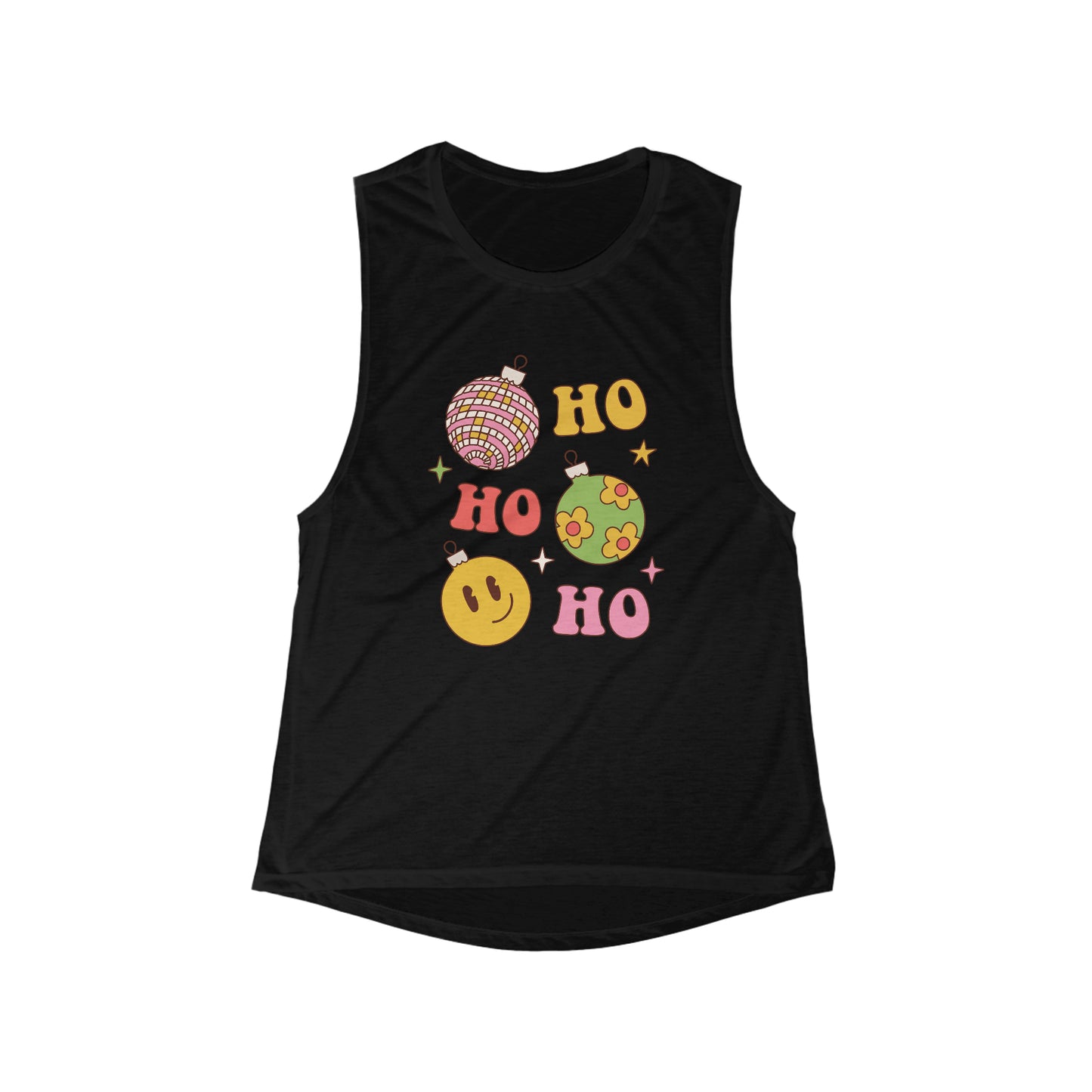 Ho Ho Ho Women's Flowy Scoop Muscle Tank