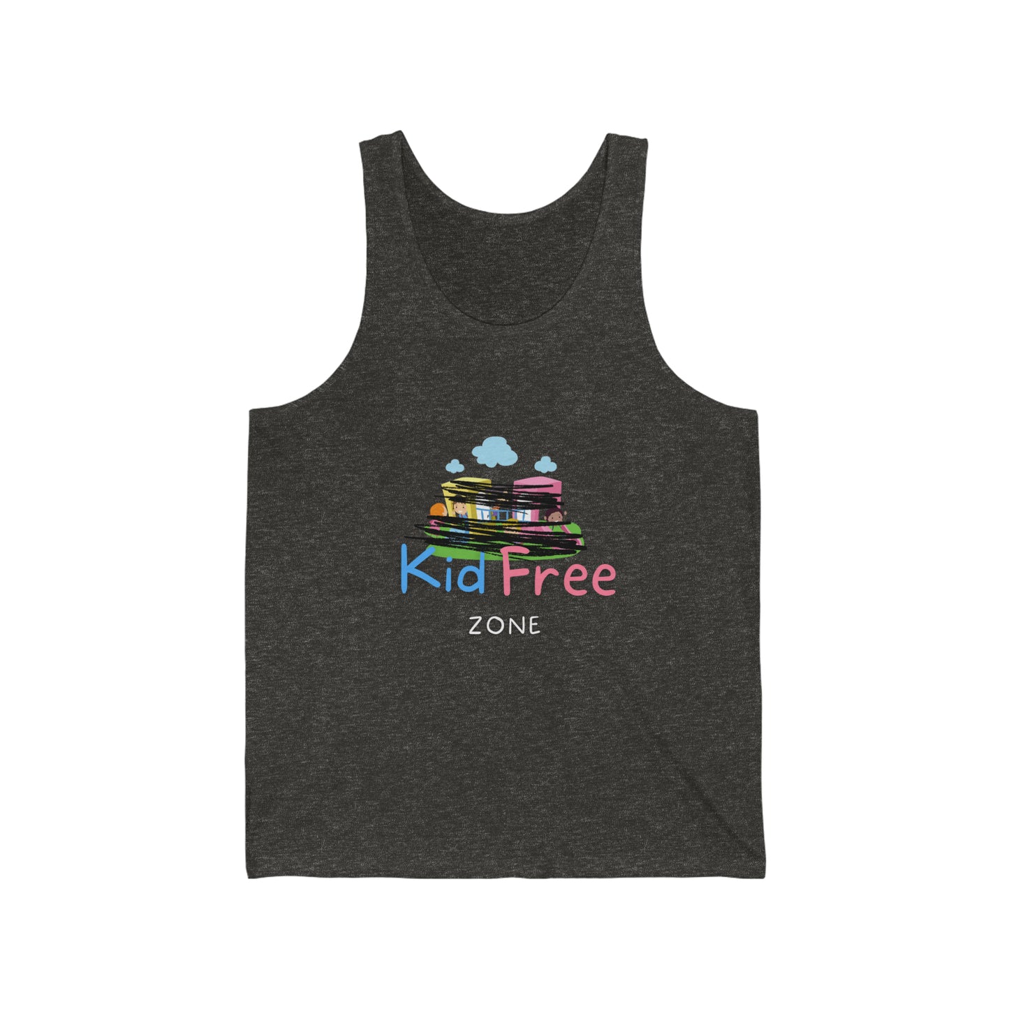 Kid Free Zone Unisex Jersey Tank