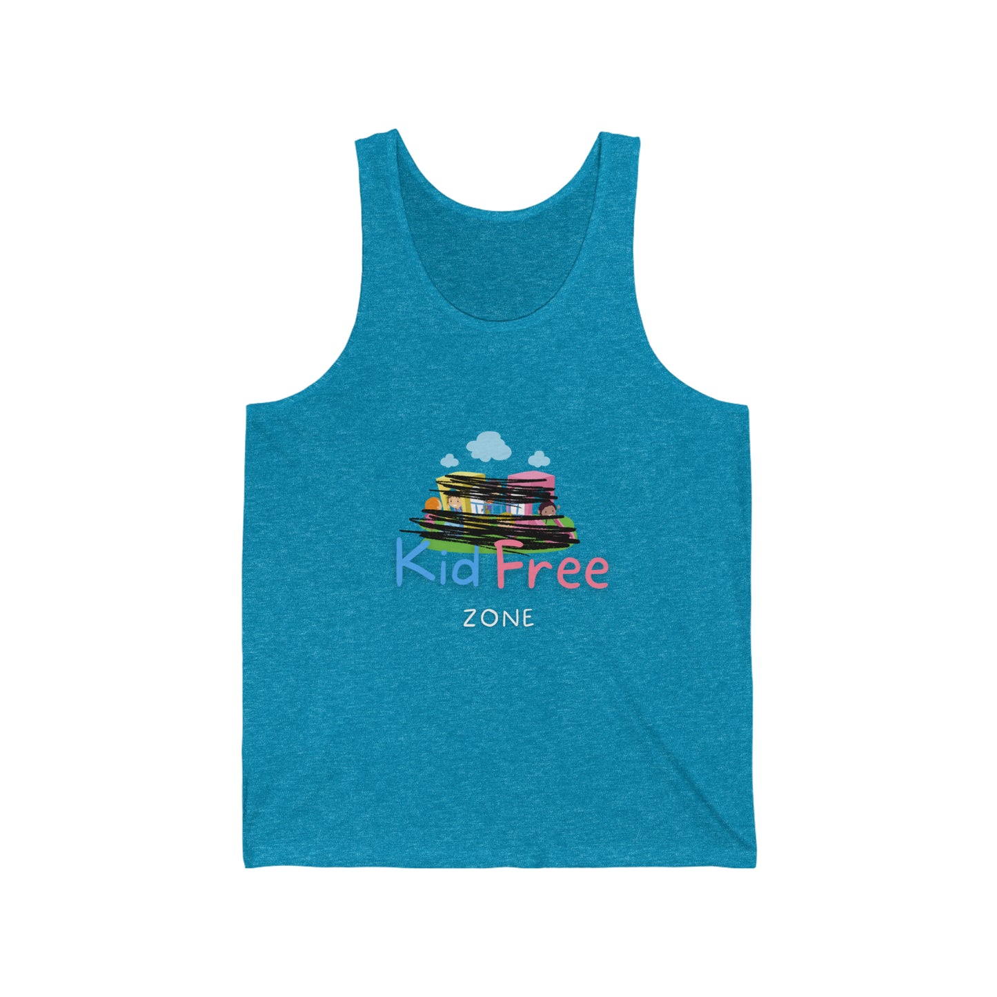 Kid Free Zone Unisex Jersey Tank