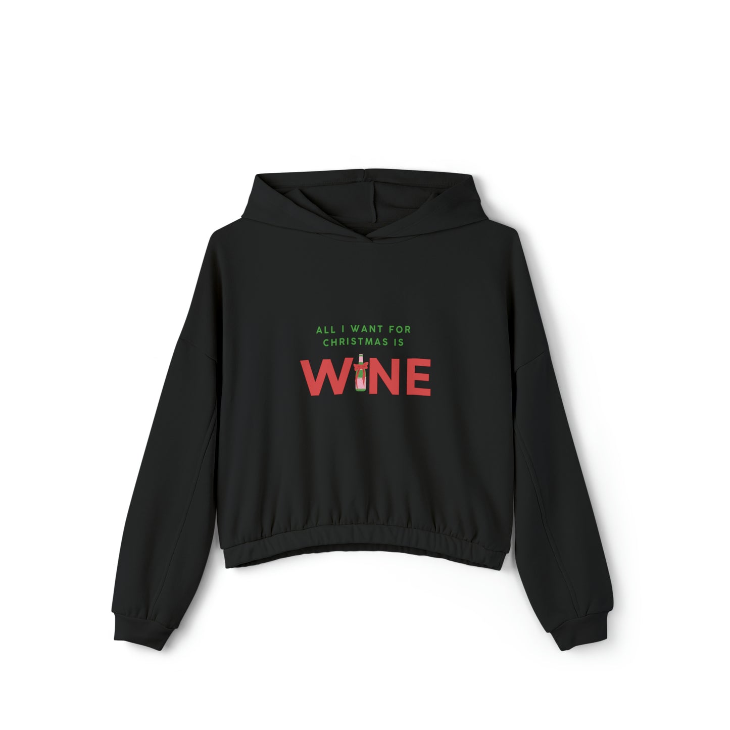 Wine Women's Cinched Bottom Hoodie