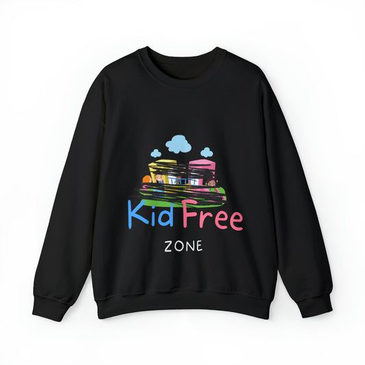 Kid Free Zone Unisex Heavy Blend™ Crewneck Sweatshirt