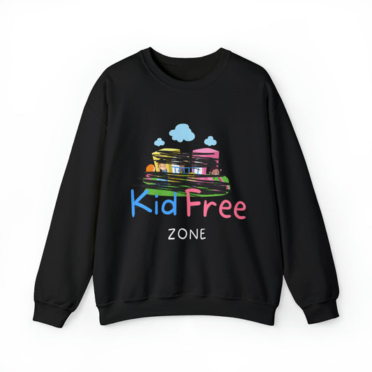 Kid Free Zone Unisex Heavy Blend™ Crewneck Sweatshirt