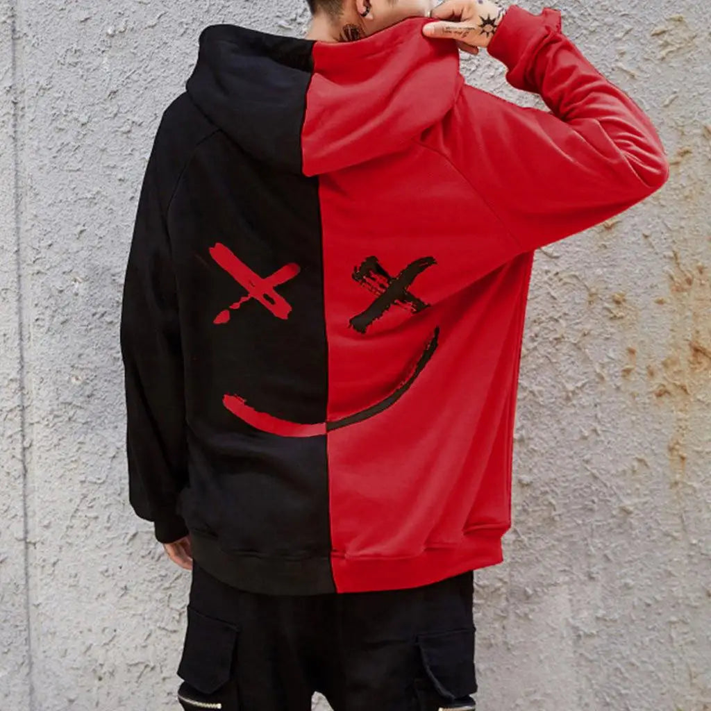 New Men's Casual Sports Hoodie Printed quilted hoodie Sweatshirt Men's and Women's Hip hop pullover couple streetwear