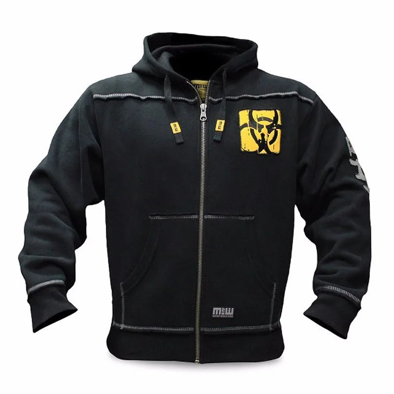 Mutant Winter Fitness Men Gyms Hoodies Sweatshirt Bodybuilding Hoody Zipper Casual Sweatshirt Men's Slim Fit Hooded Jacket