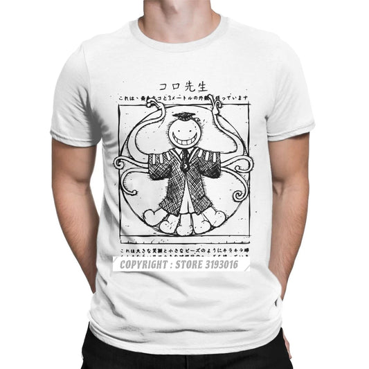 Men T-Shirts Koro Sensei Assassination Classroom Fitness Tee Shirt Korosensei Ansatsu Anime Novelty Tshirt Mens New Shirt