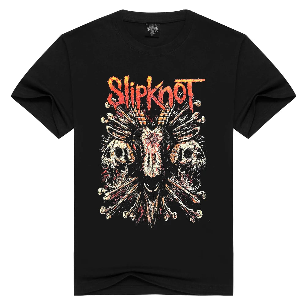 Summer Street Clothing Pattern Women's T-shirt Men's Knot Women's Heavy Metal Top Hell Journey Y2k Fashion Retro