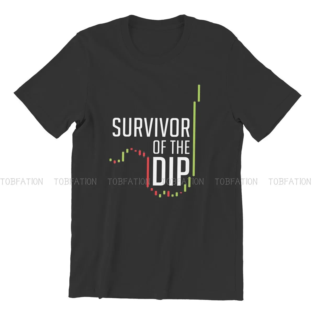 Bitcoin Cryptocurrency Miners Meme Men's TShirt Survivor Of The Dip Fashion Polyester T Shirt Original Sweatshirts Hipster